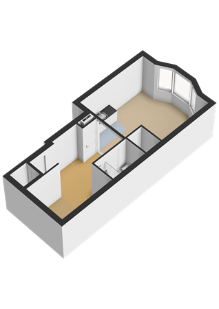 Floorplan - Schoonderloostraat 155A, 3024 TT Rotterdam